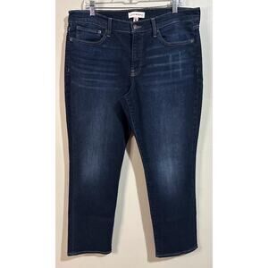 Lucky Brand‎ Women's Dark Wash Sweet Mid-Rise Straight Jeans Size 16